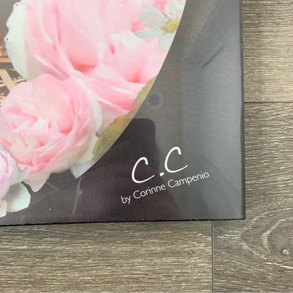 Decorative Canvas Wall Art Eiffel Tower Floral Home Bedroom Parisian - Picture 9 of 14